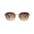Classical Full Rim Round Shape Anti UV400 Handmade Metal Sunglasses